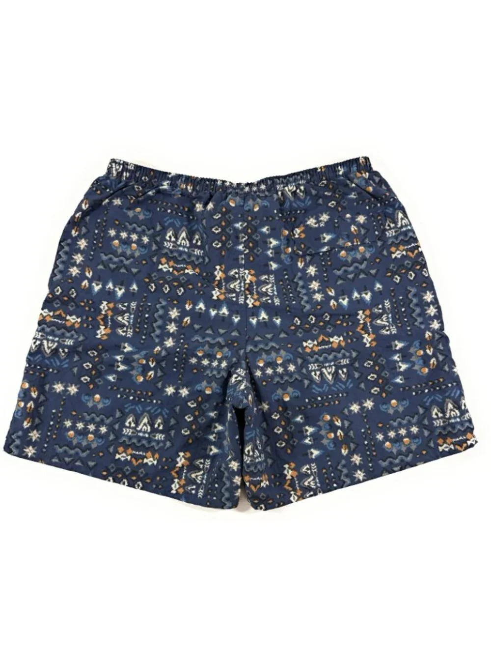 Patagonia Mens Baggies Shorts Size Large Swim Trunks Blue Aztec Print